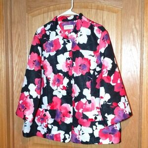 Alfred Dunner floral blazer size 22W